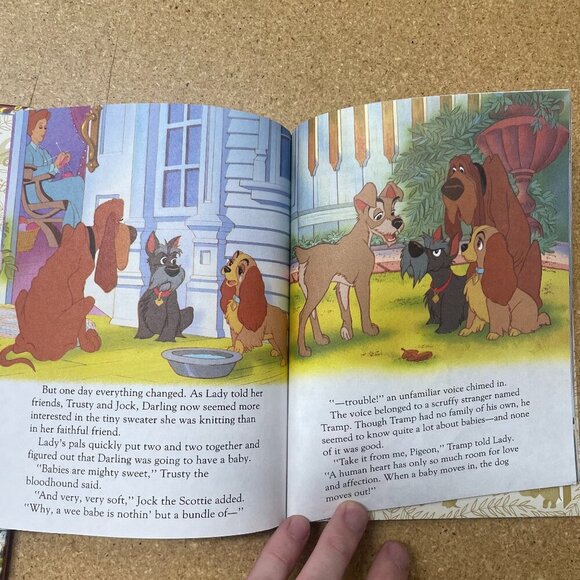 Vintage 1991 Disney's Lady and The Tramp Little Golden Book Hardcover - Picture 3 of 4